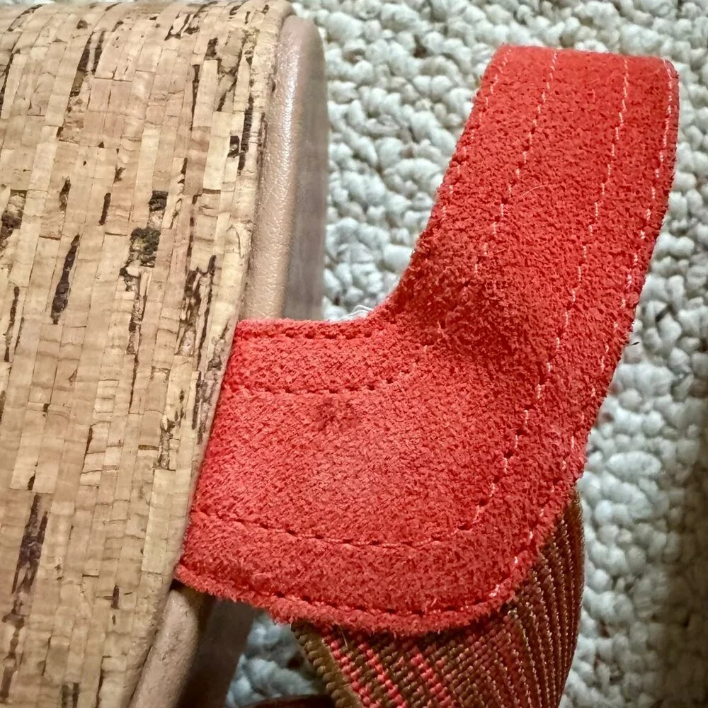 SOREL Women's Red Platform Sandals